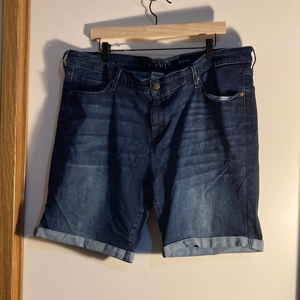 Ava & Viv Dark Blue Jean Shorts